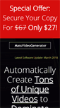 Mobile Screenshot of massvideogenerator.com